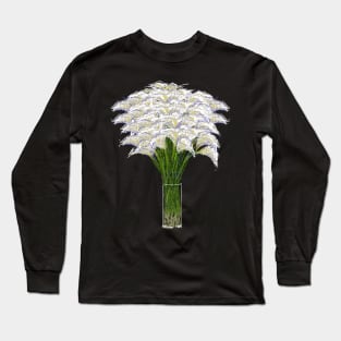 WHITE CALLA LILLIES PAINTING Long Sleeve T-Shirt